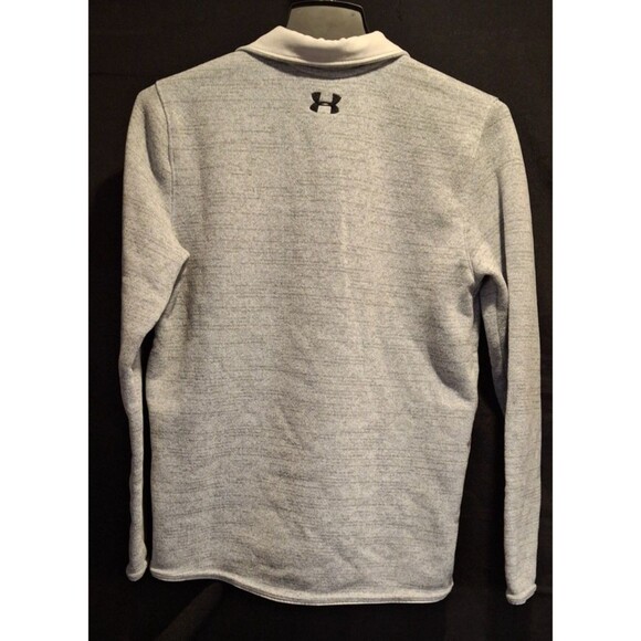Under Armour Men's Cold Gear Fit 1/4 Snap Gray Pullover Fleece Size Medium - Picture 2 of 13